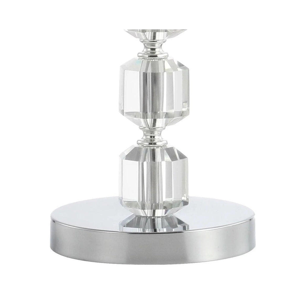 27.5 in. Chrome/Clear LED Table Lamp F903008
