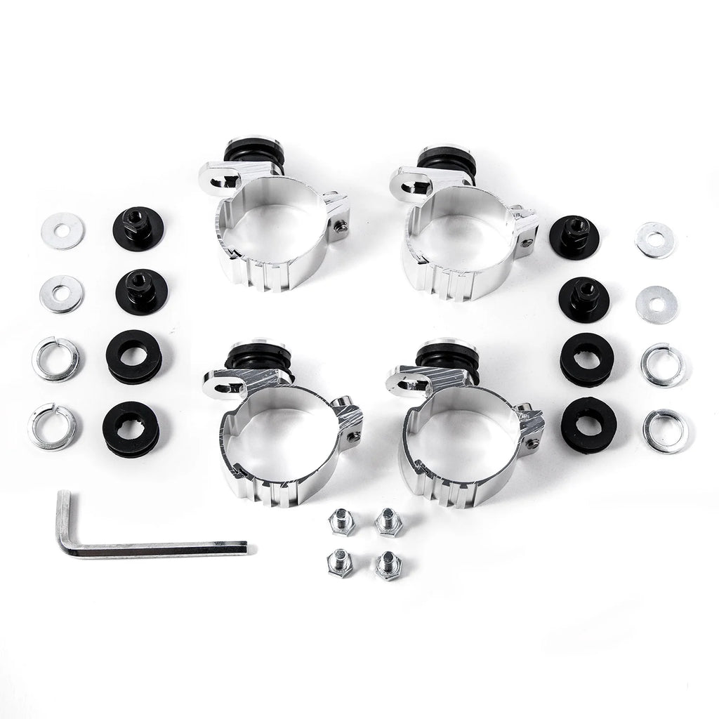 Black & Clear Quarter Fairing Windshield Kit with Fork Mounting Hardware E757629