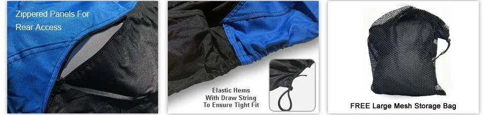 Jet Ski Cover, Trailerable, Blue / Black, Includes Trailer Straps And Storage Bag J9514