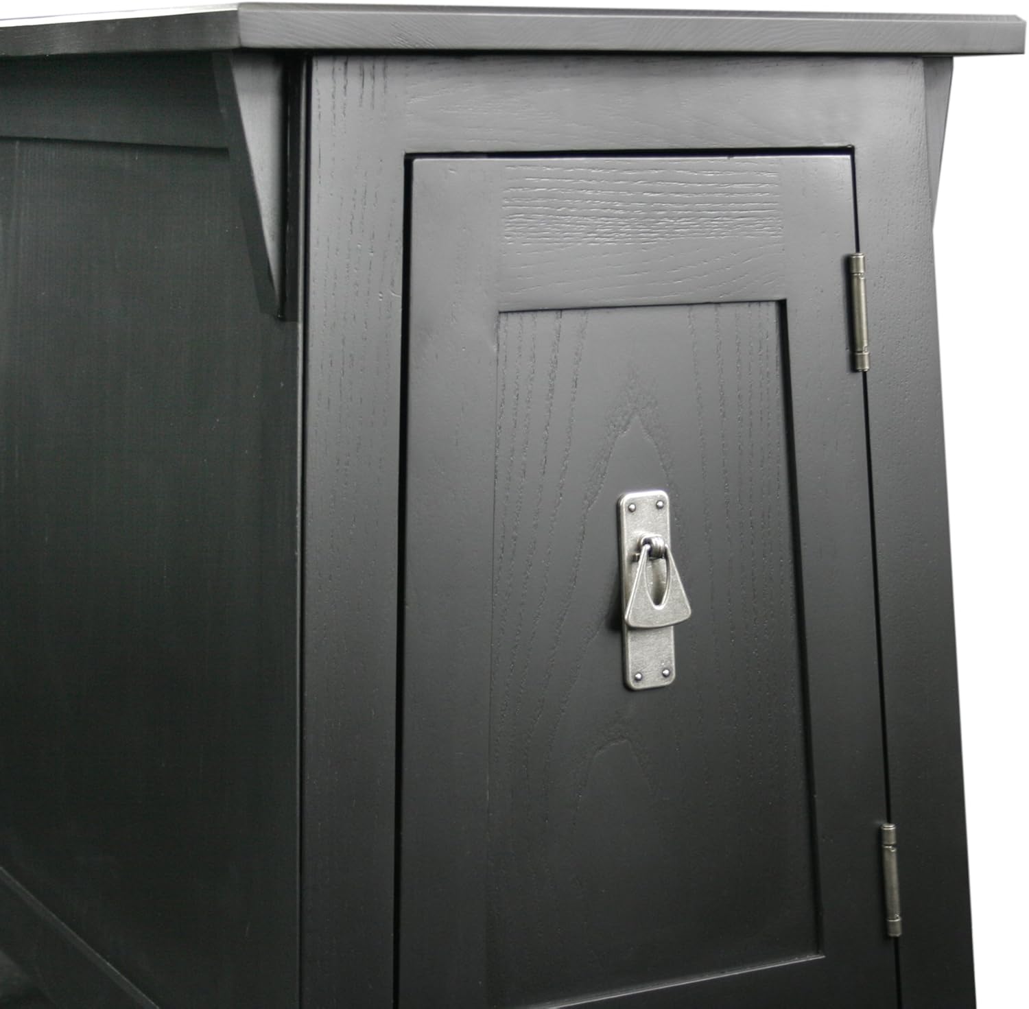 Slate Black Cabinet End Table K340