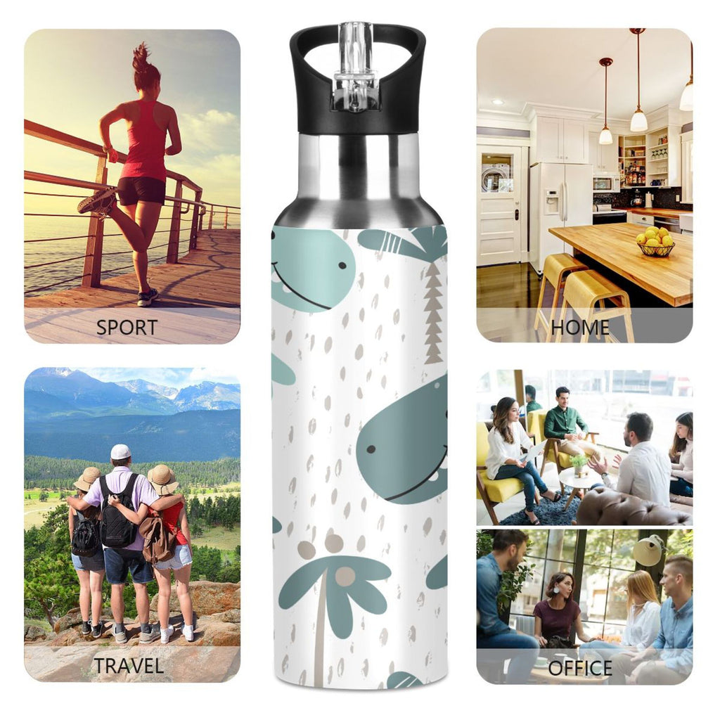 Stainless Steel Insulated Water Bottle with Straw Lid M92819