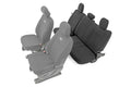 Black Neoprene Rear Seat Cover I275