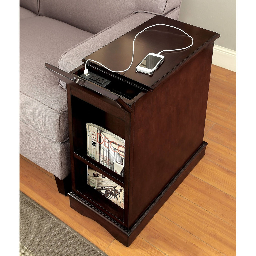 Cherry Side Table with USB K625