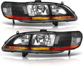 Headlight Assembly Replacement Black Housing Amber Reflector L986595