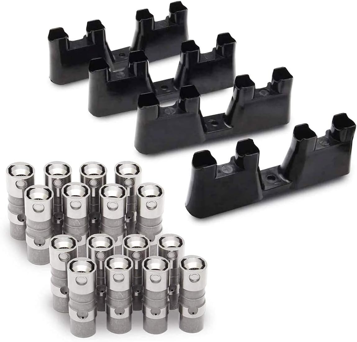 Set of 16 Hydraulic Roller Lifters with 4 Guides Trays H2005