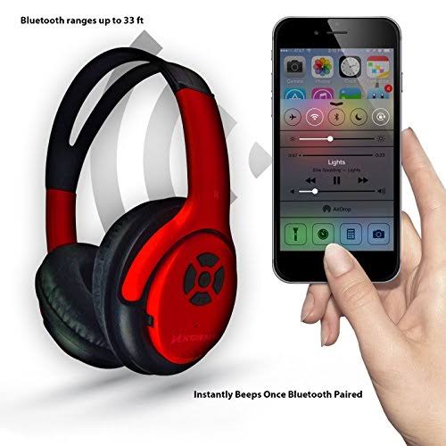 Red Bluetooth Headphones I53187