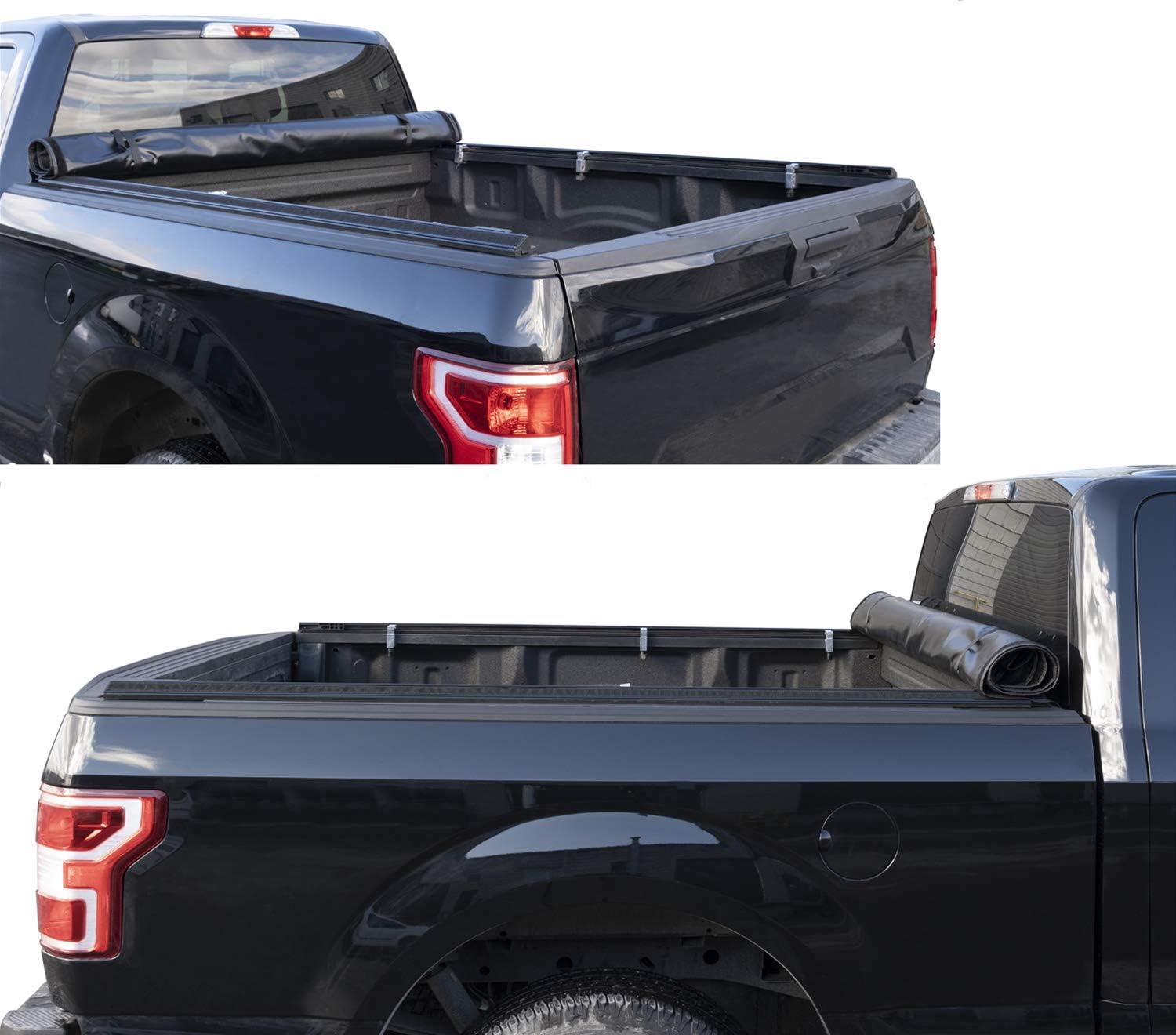 Truck Bed Tonneau Cover Soft Roll Up J7186