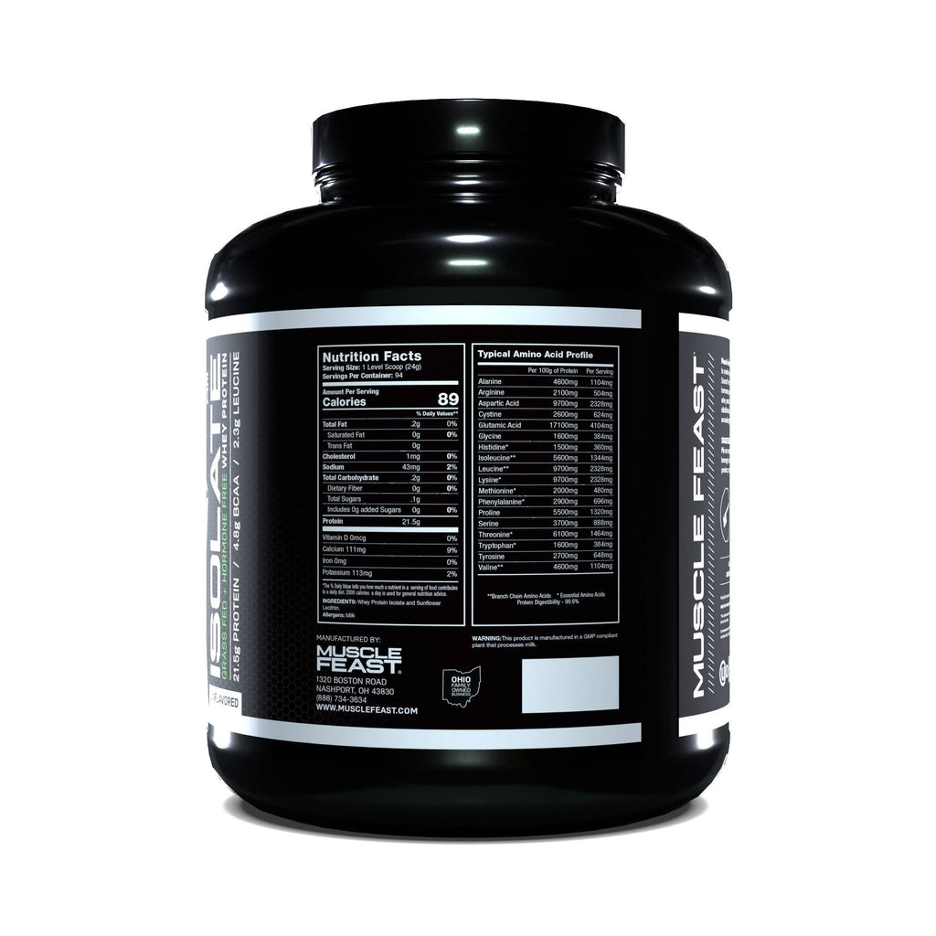 100% Pure Whey Protein Isolate Powder Cappuccino 5 lb A995