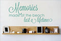 Teal Beach Wall Decal - 13 Inch x 29 Inch M1717