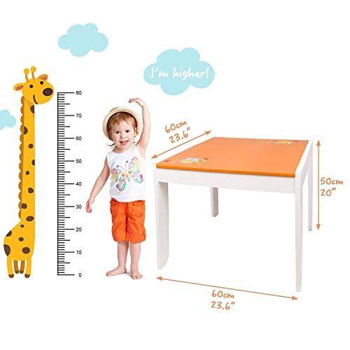 Orange Owl Wooden Kids Table and Chair Set N5582