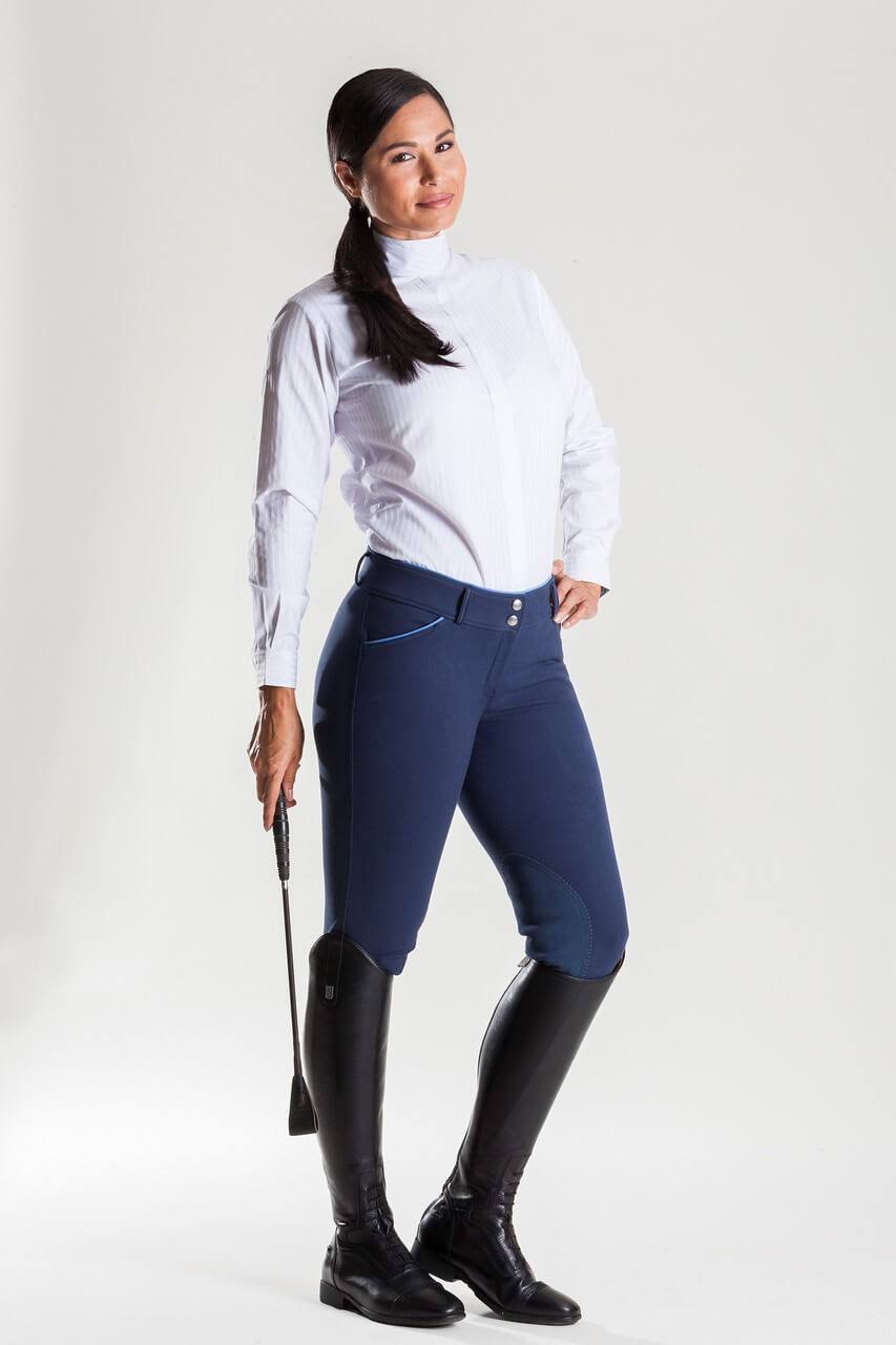 Navy White Woven Breech A11994