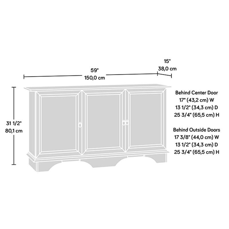 Curado Cherry Sideboard Buffet Storage Cabinet V978