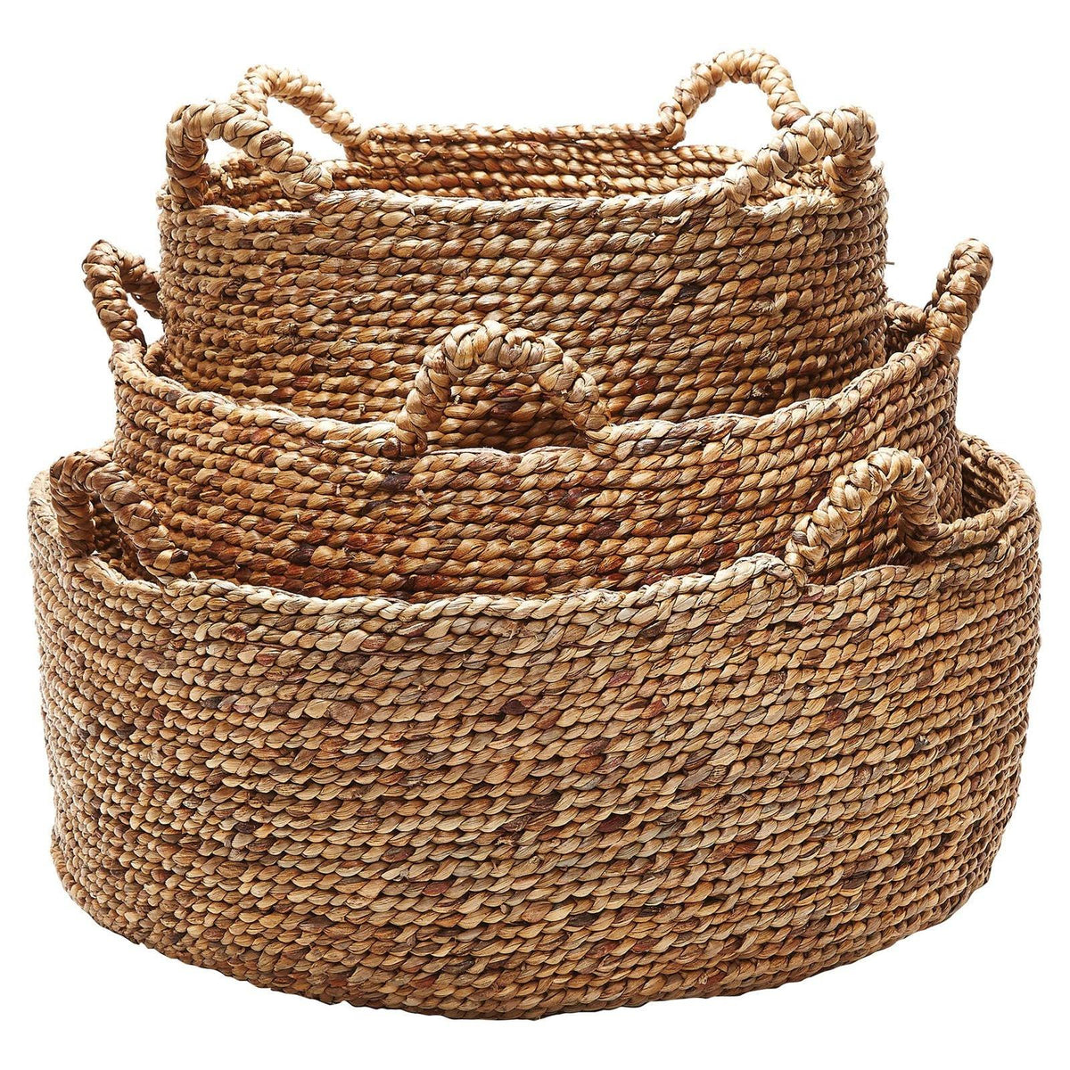 Natural Low Rise Baskets (Set of 3) E64593