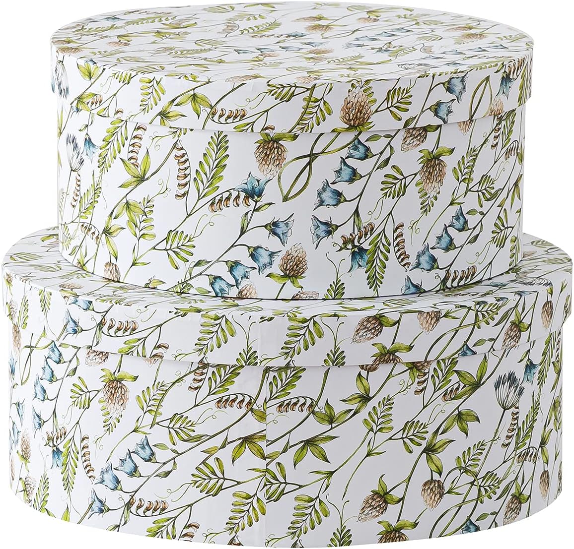 Paisley Charm Set 2 Paperboard Storage Boxes with Lids X1142