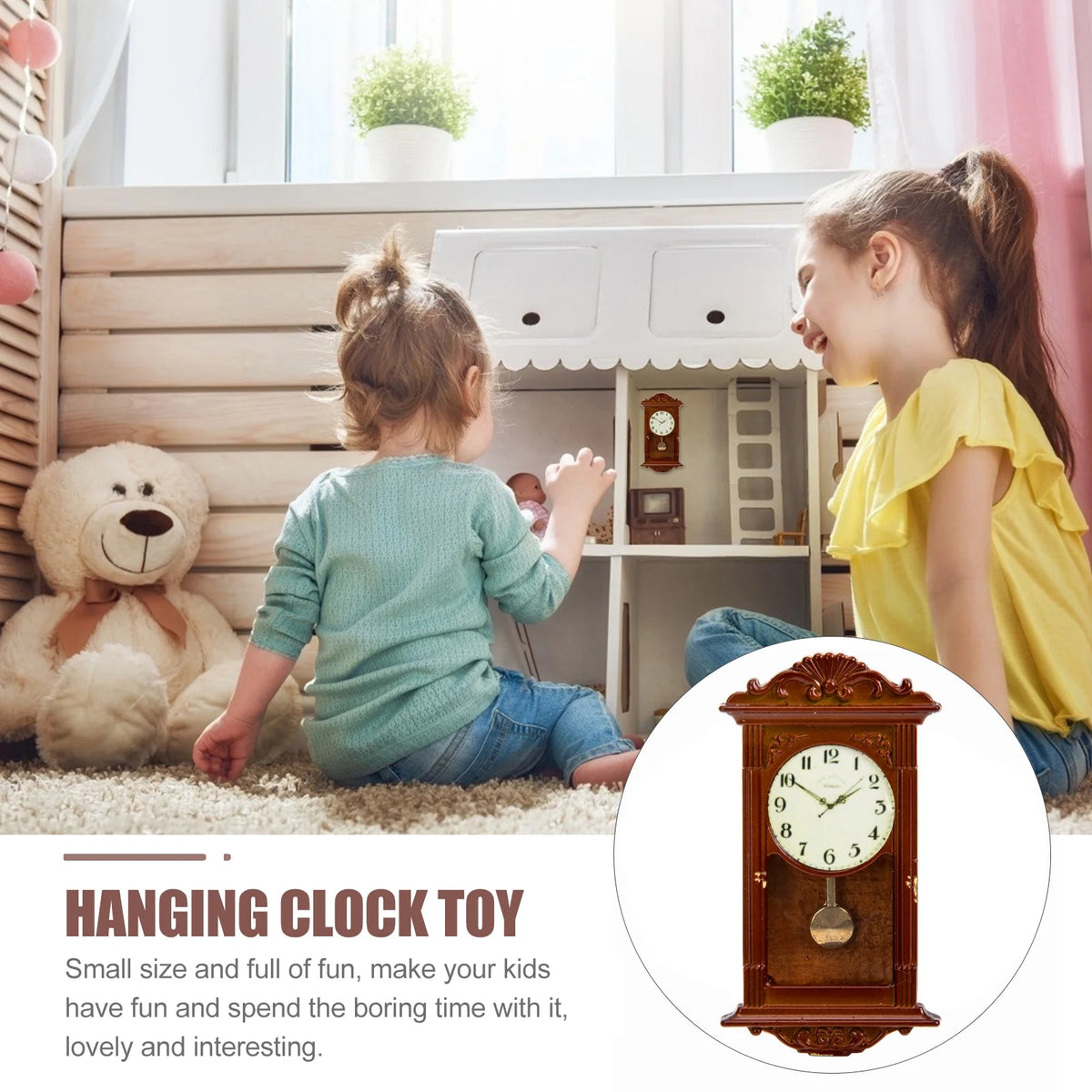 Miniature Dollhouse Roman Clock C67573