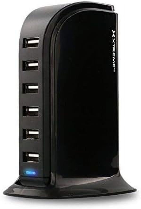 6 USB Desktop Charge Tower (Black) Q609883