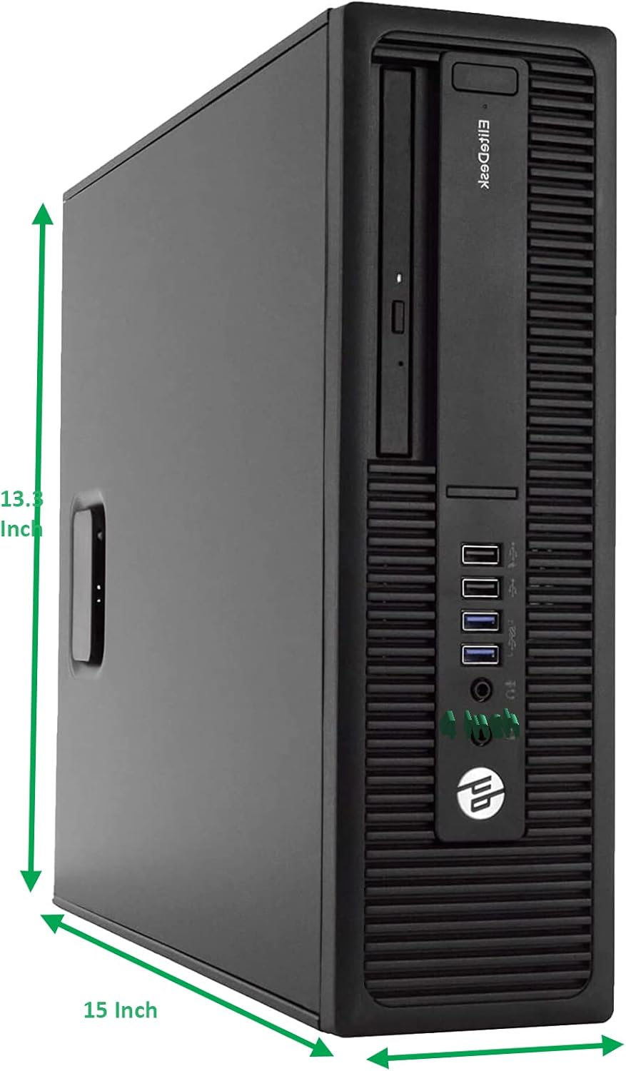 HP 705 G2 Desktop PC AMD Pro A4-8350B R5 Processor, 8GB Ram, 256 GB M.2 SSD, WiFi & Bluetooth, Wireless Keyboard Mouse, 27 Inch LED Monitor, Windows 10 (Renewed) O62662