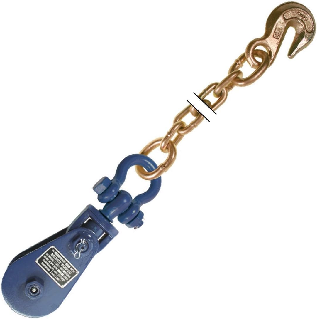 End Block 41 Inch with Chain Anchor, 4,000 Pound Safe Working Load, Pack of 2 A7306