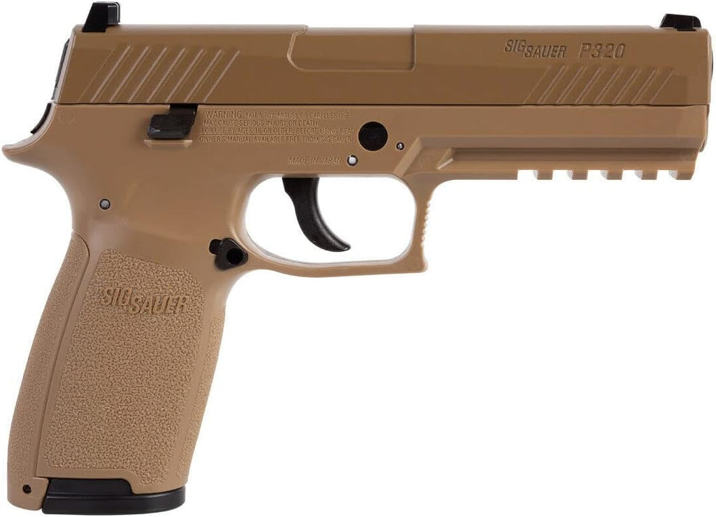 SIG Sauer P320 Air Pistol with CO2 12 Gram (15 Pack) and 500 Lead Pellets Bundle O270