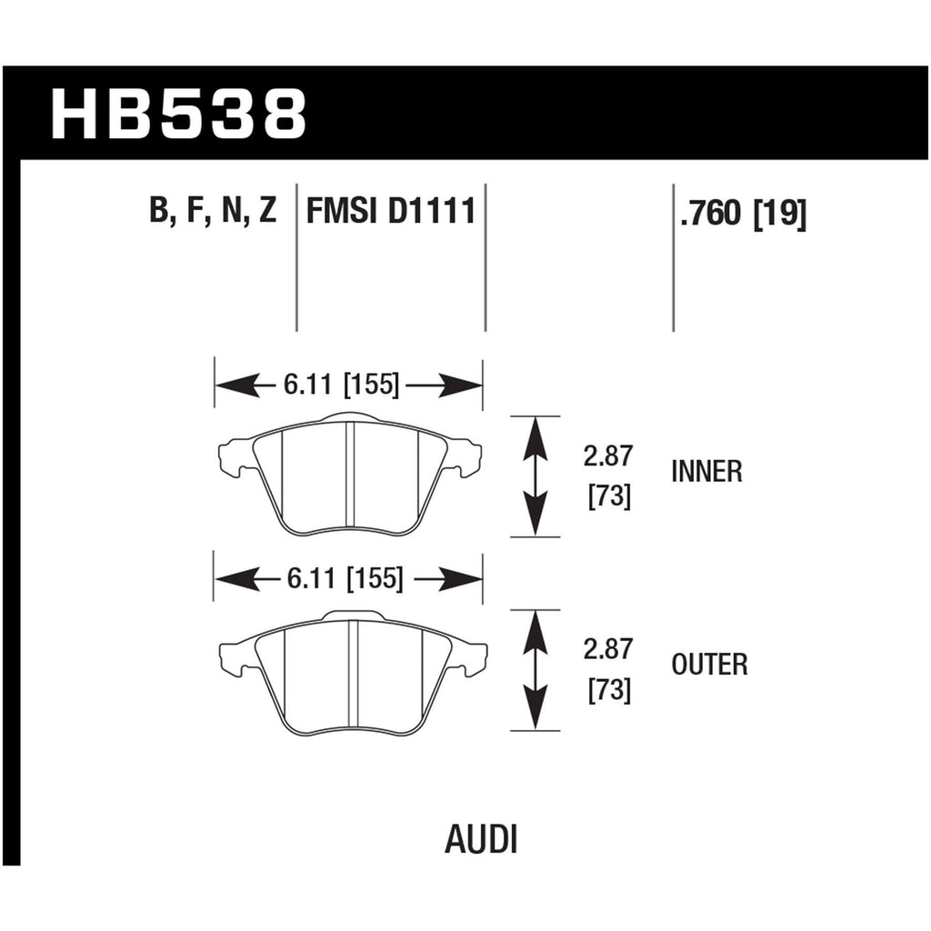 HPS 5.0 Disc Brake Pad R3831