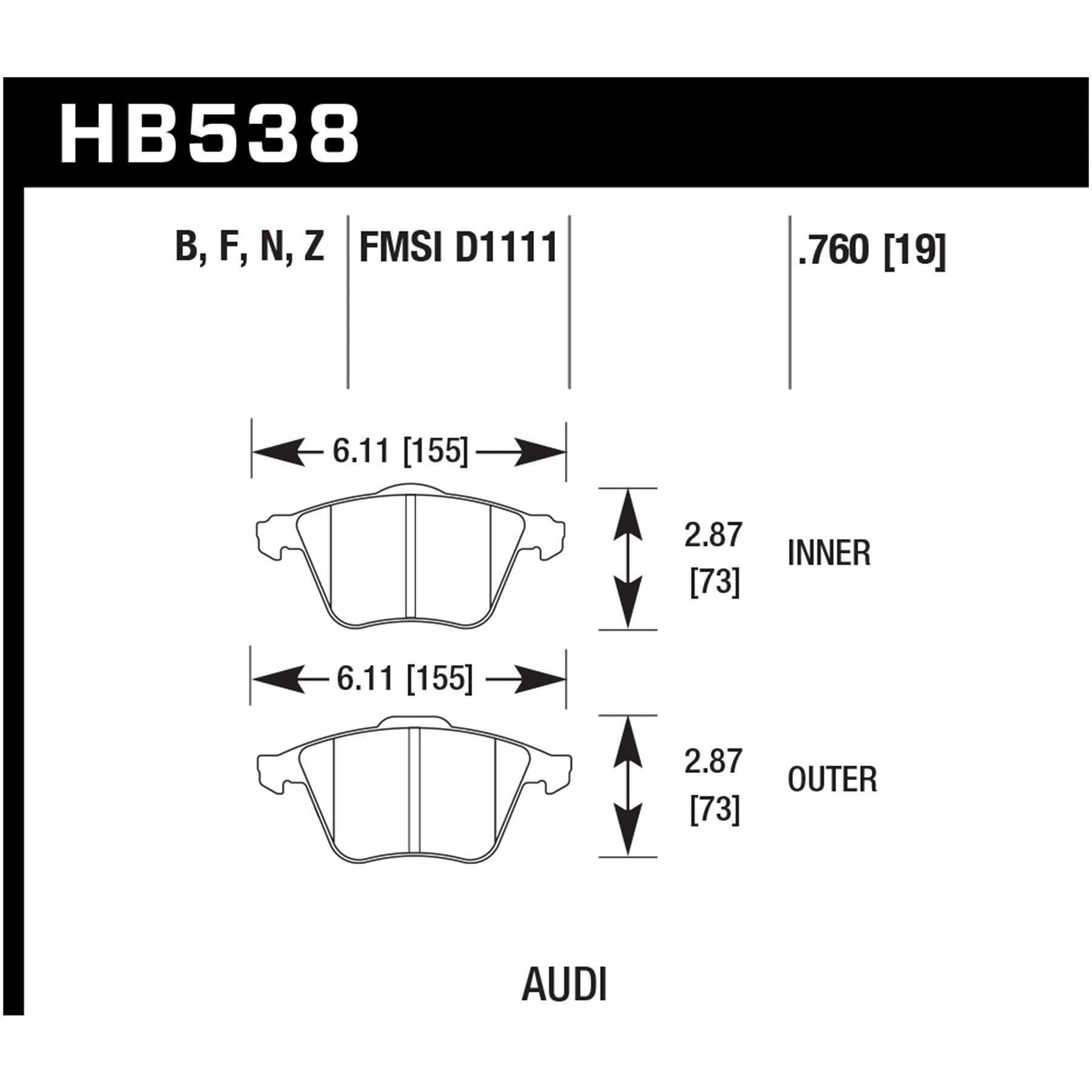 HPS 5.0 Disc Brake Pad R3831