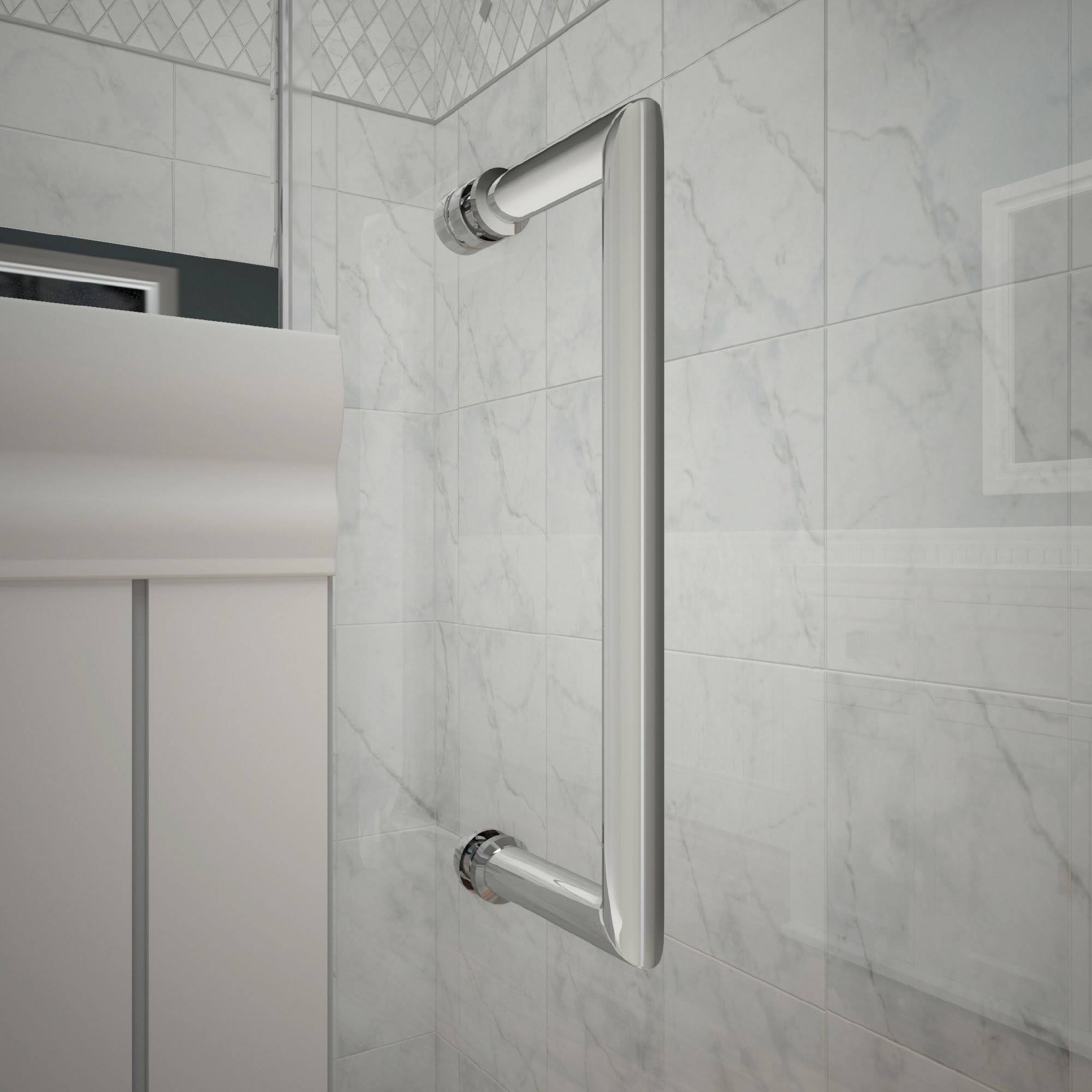 72 x 29 in. Chrome Hinged Shower Door S24427