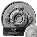 13 3/4x22OD x 1x22P Ceiling Medallion, Hand-Painted Frost S221