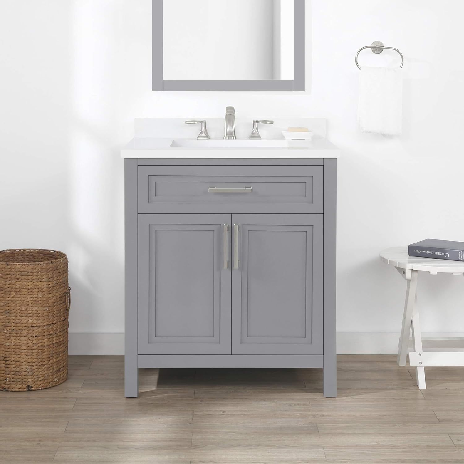 Single Sink Bathroom Vanity in American Grey M1651
