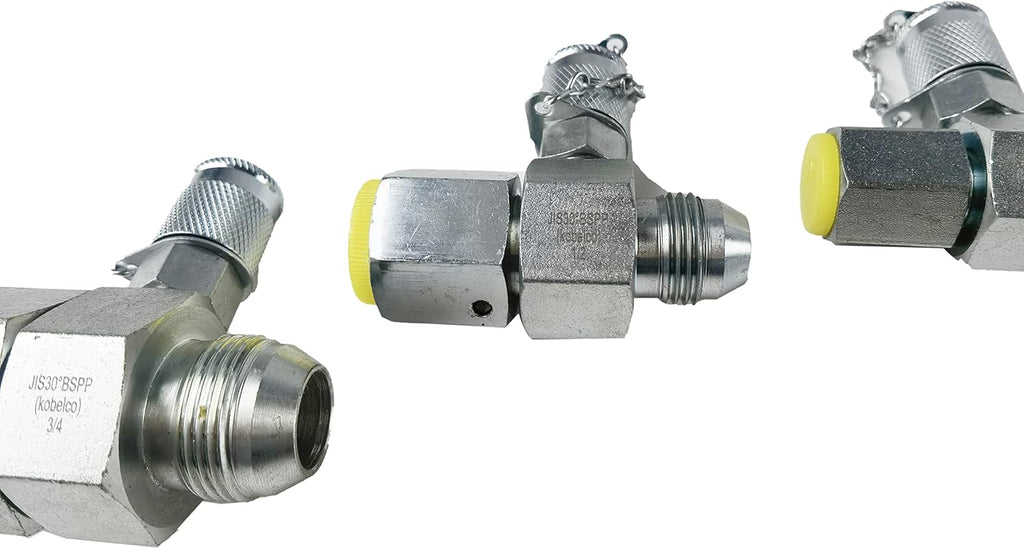 4 Pack Hydraulic Swivel Run Tees Tester Coupling Set V866