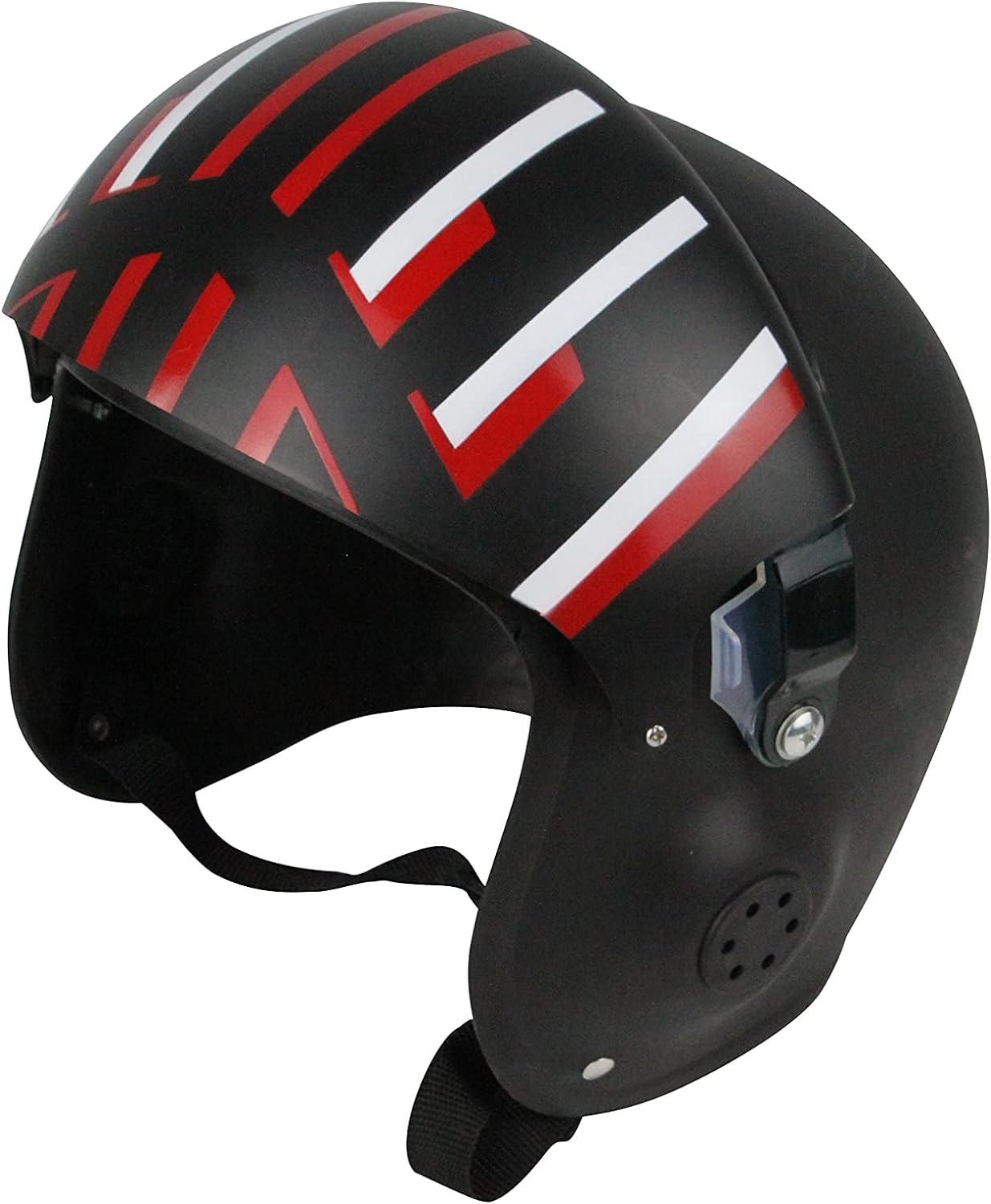 Black Air Force Combat Pilot Helmet Costume Accessory Y262