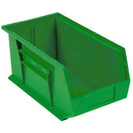 Green Plastic Stack & Hang Bin, 5-1/2x22W x 14-3/4x22D x 5x22H, Pkg QTY 12 X87573