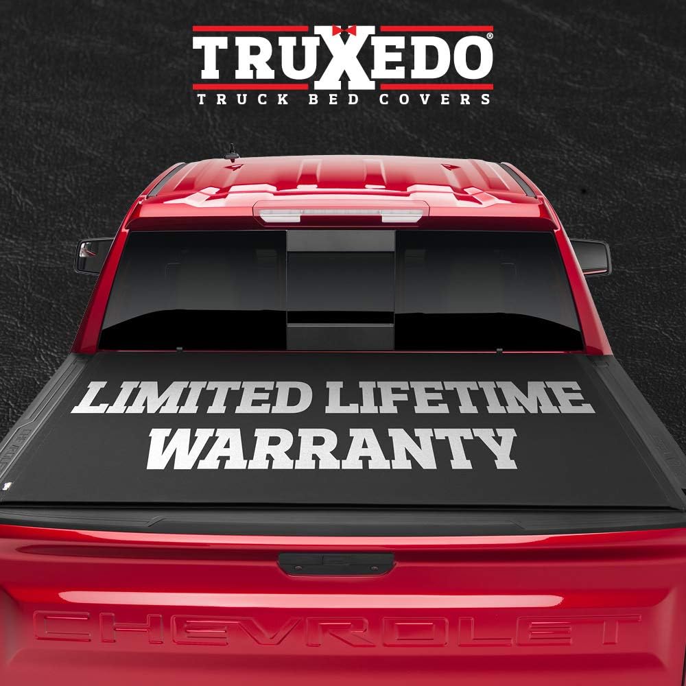 Soft Roll Up Truck Bed Tonneau Cover Black D358