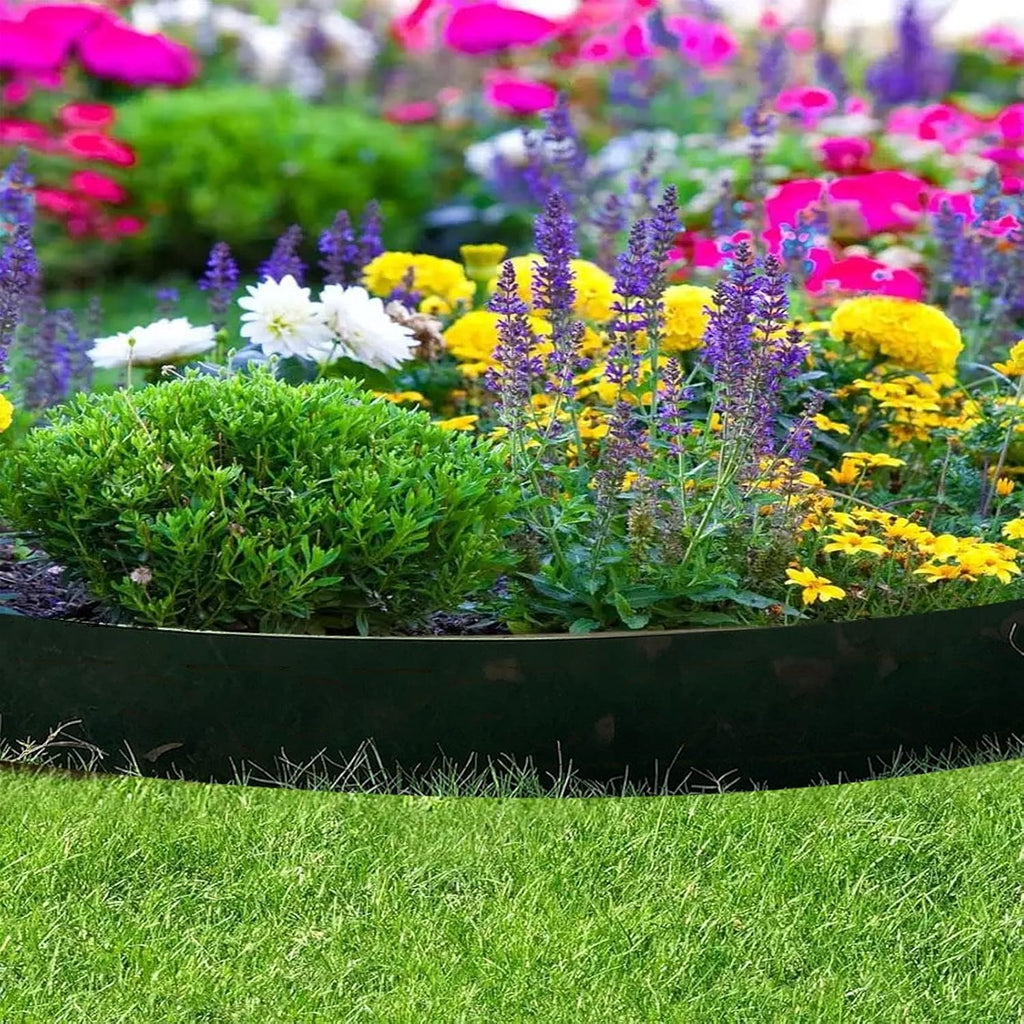 Steel Landscape Edging 4 Pack 40 inch Length 6.4 inch Depth Metal Edging W121