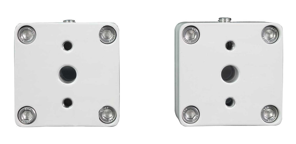 6.5" 360° Swivel White Aluminum Surface Mount Speaker Pods G16867