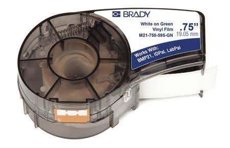 White/Green Label Tape Cartridge A24514