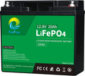 12V 20Ah LiFePO4 Lithium Iron Phosphate Battery with Built-in BMS P672