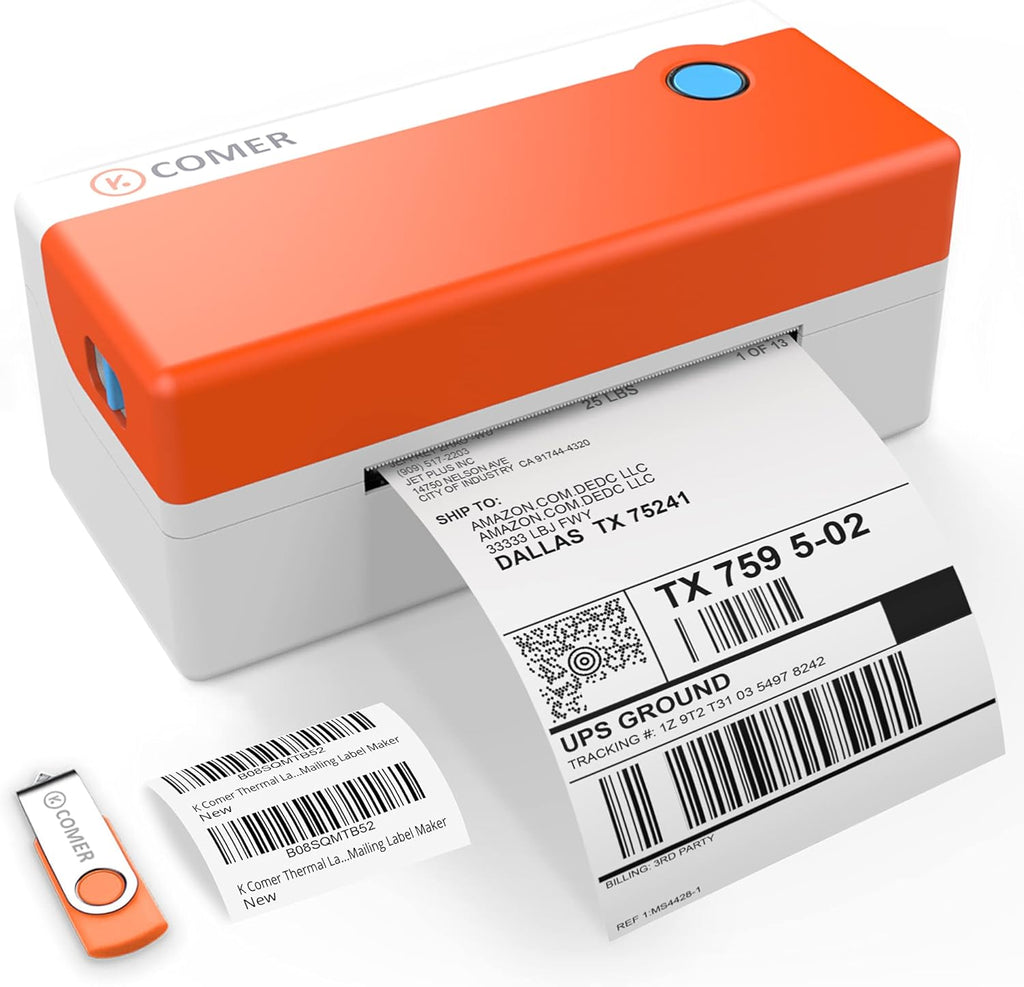 Thermal Shipping Label Printer 4x6 Direct Thermal 300DPI 150mm/s H104