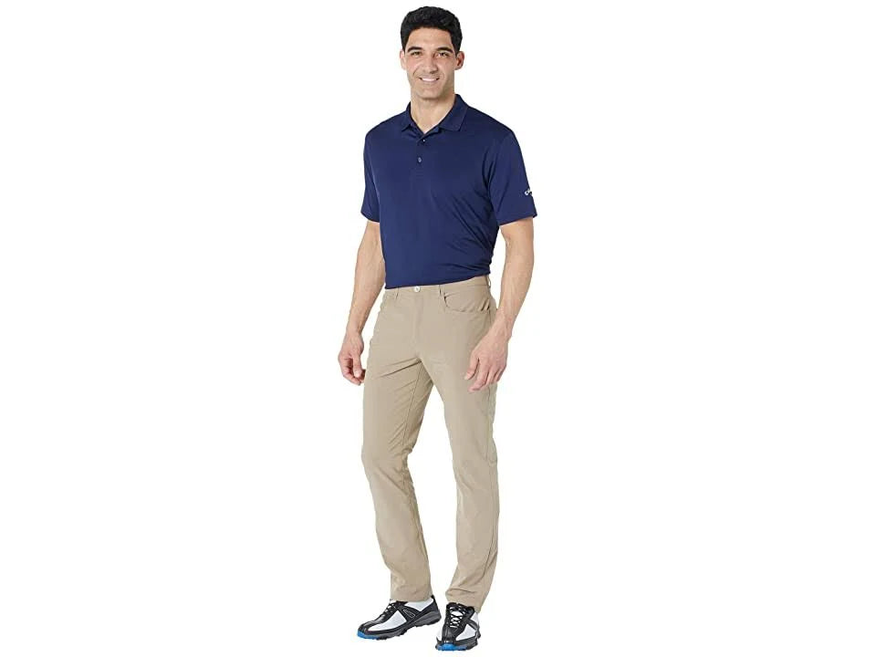 Khaki Heather Beige Cotton Polyester Elastane 5-Pocket Pant L34679