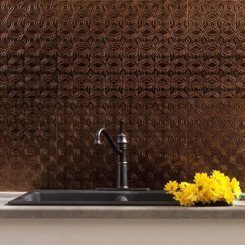 18in x 24in Oil Rubbed Bronze Backsplash Panel (5 Pack) K10867