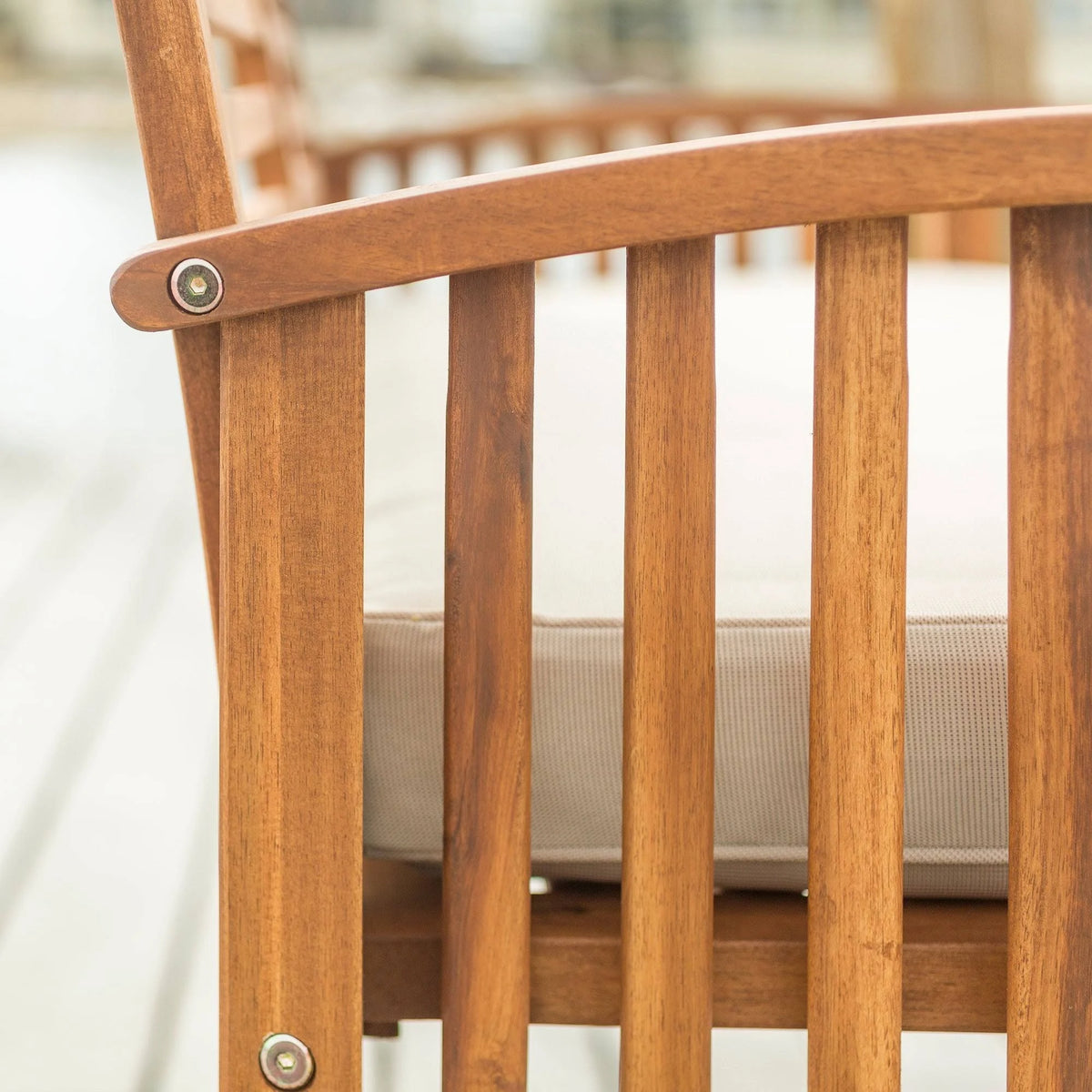 Brown Acacia Outdoor Love Seat B40790