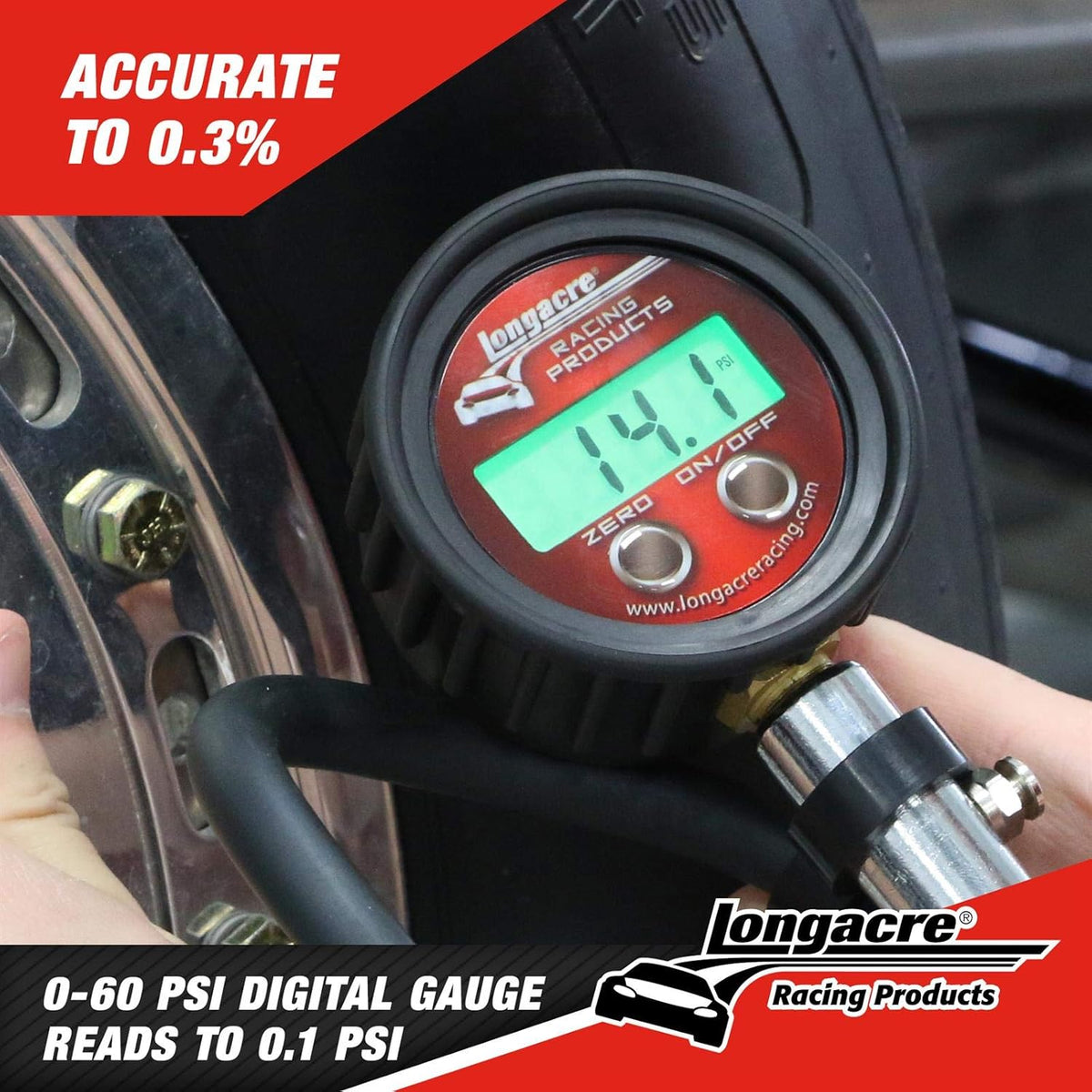 0-60 PSI Digital Tire Gauge with Case V1667