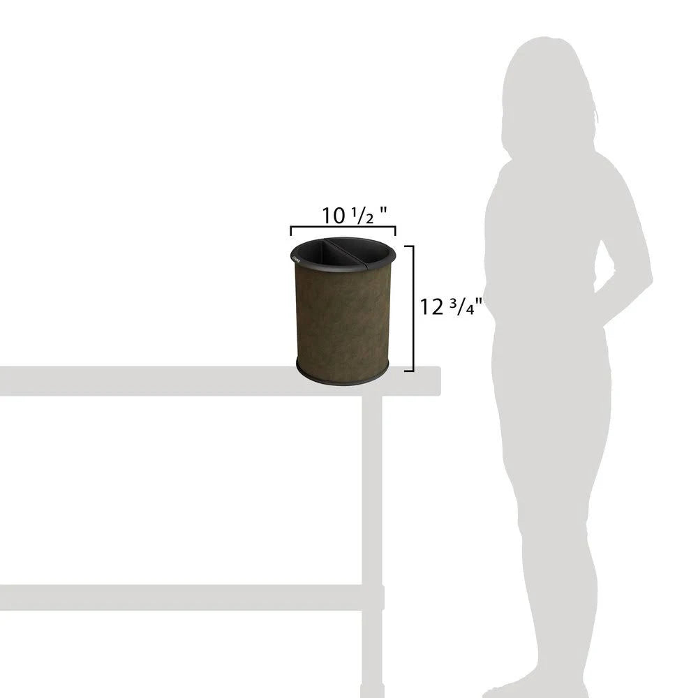Brown 3.2 Gallon Trash Can K355