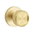 Double Dummy Disk Rosette with Conical Stem and Knurled Knob in Satin Brass B64795