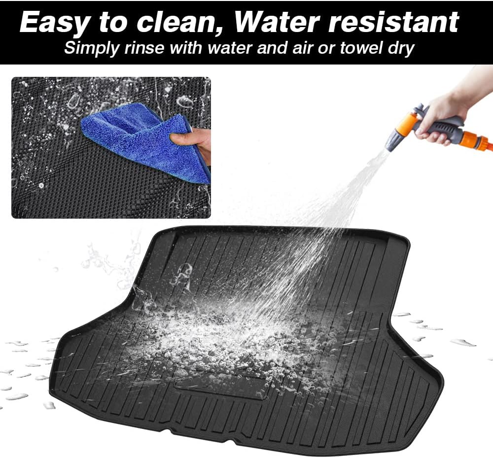 Custom Fit Car Cargo Mat for Honda Civic Sedan 2022 2023 All Weather TPO Non-Slip Trunk Liner E690660