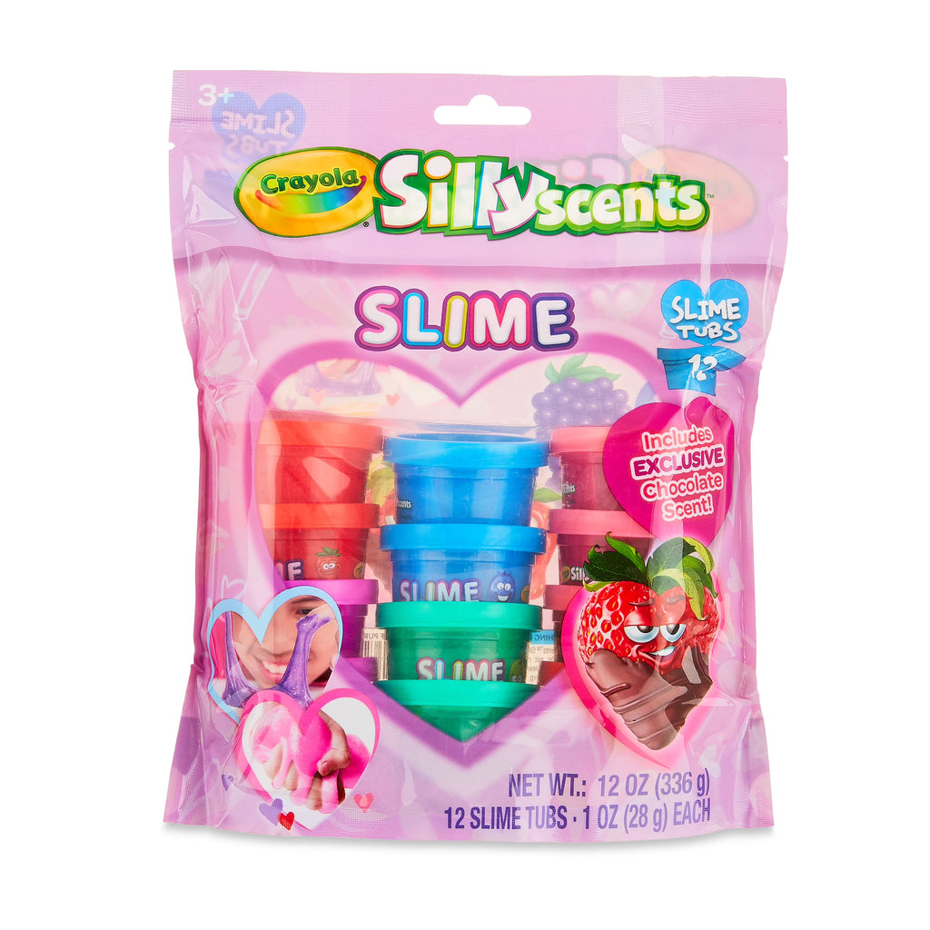 Assorted Colors Scented Slime 12pk 1oz Tubs X64042