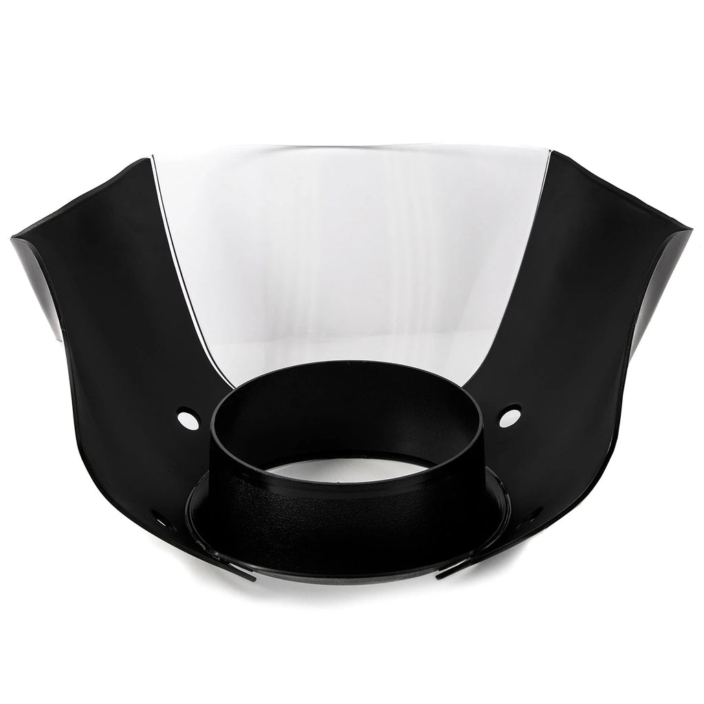 Black & Clear Quarter Fairing Windshield Kit with Fork Mounting Hardware E757629
