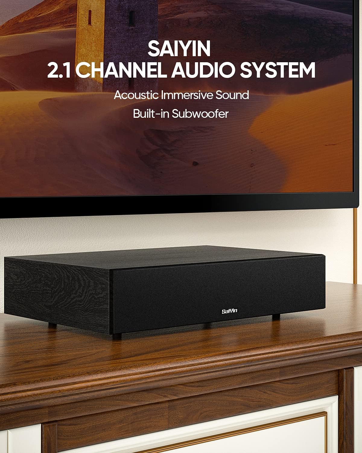 2.1 CH Sound Bar with Built-In Subwoofer and Bluetooth U985236