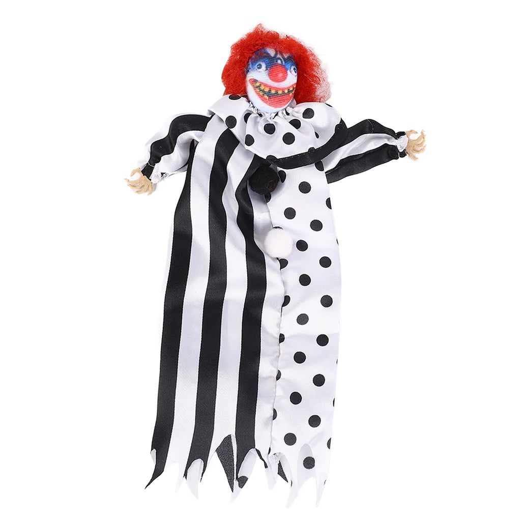 Hanging Clown Doll Decoration Black Approx. 25X15cm V980