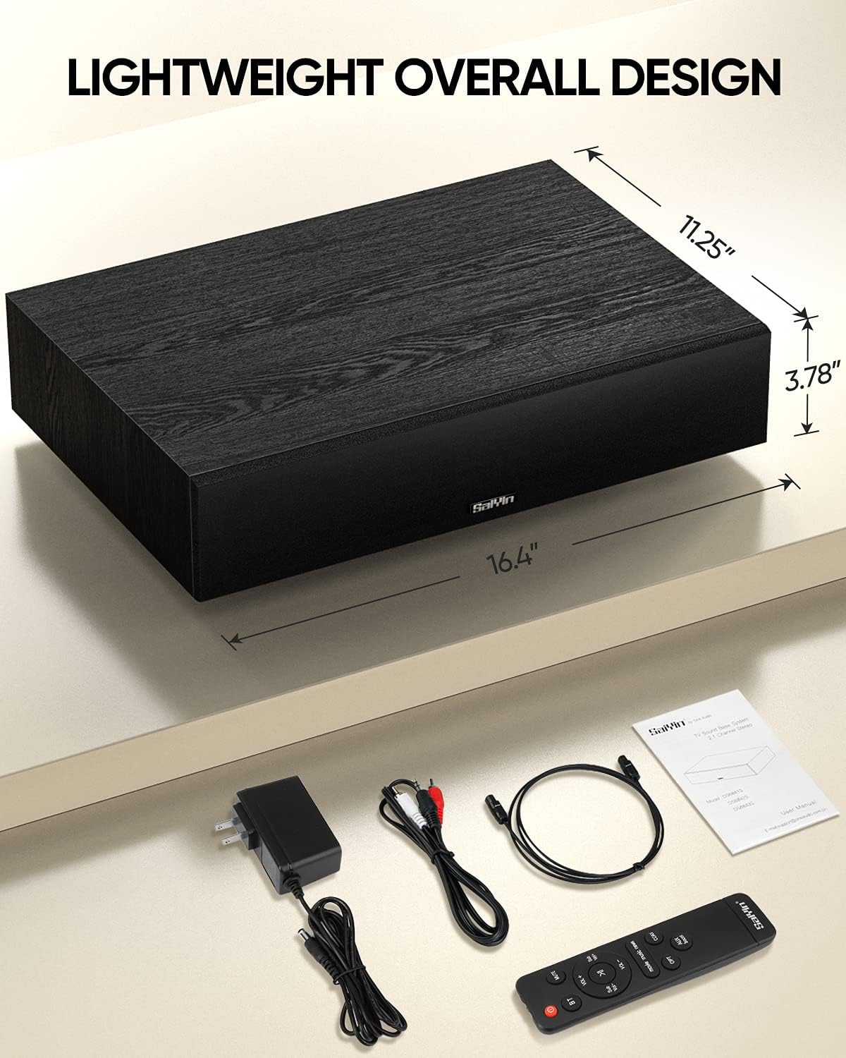 2.1 CH Sound Bar with Built-In Subwoofer and Bluetooth U985236