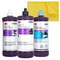 3M Rubbing Compound, Machine Polish, Ultrafine Polish Buffing And Polishing Kit X16040
